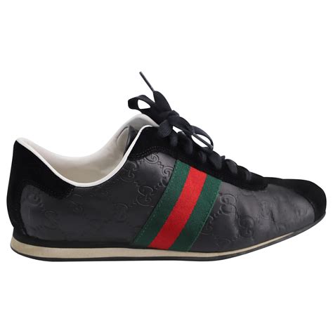 gucci classic guccissima sneakers black|farfetch Gucci sneakers sale.